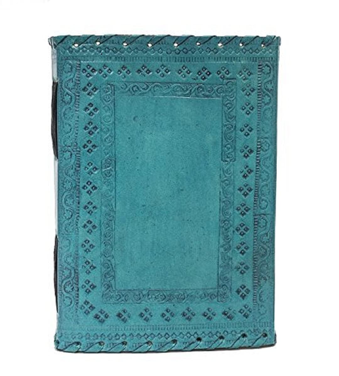 leather journal diary 7x5 double fold notebook diary brass loc